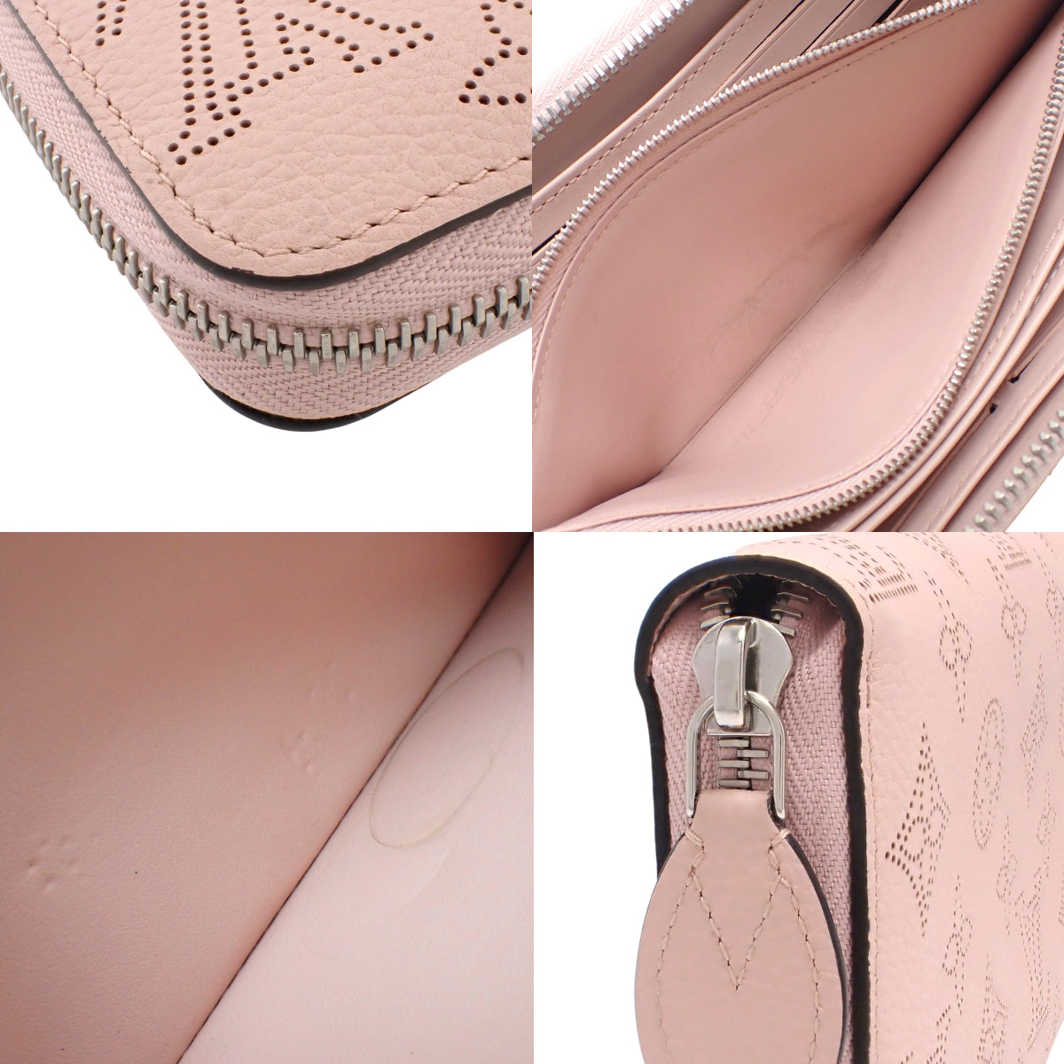 Monogram Mahina Zippy Wallet Jasmine Pink M82755