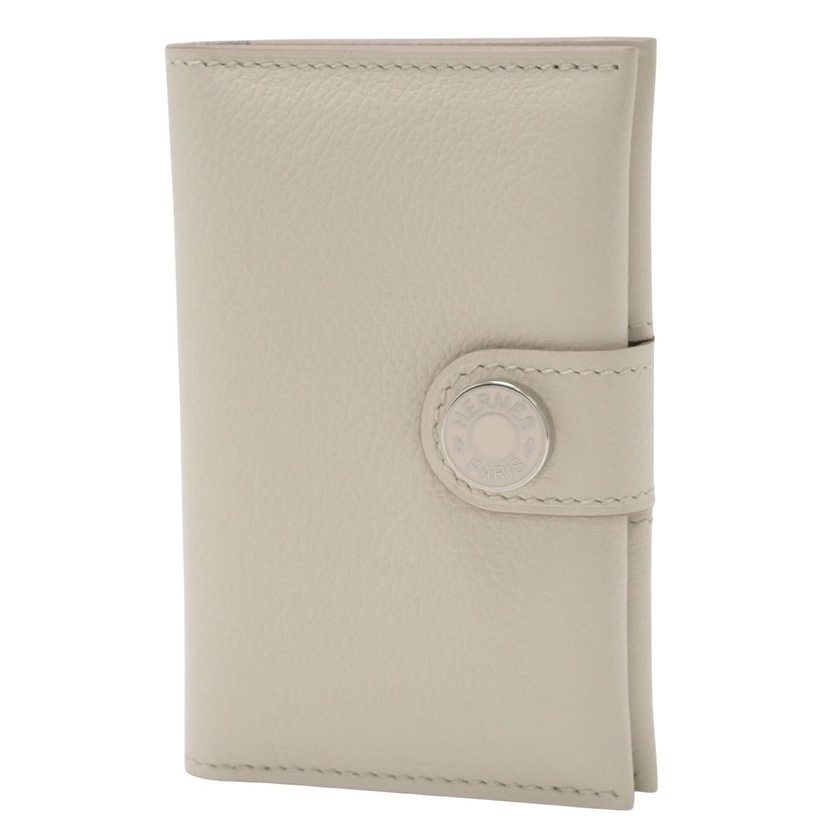 RMS Card Holder, Evercolor Beton, Silver Hardware, W Engraved