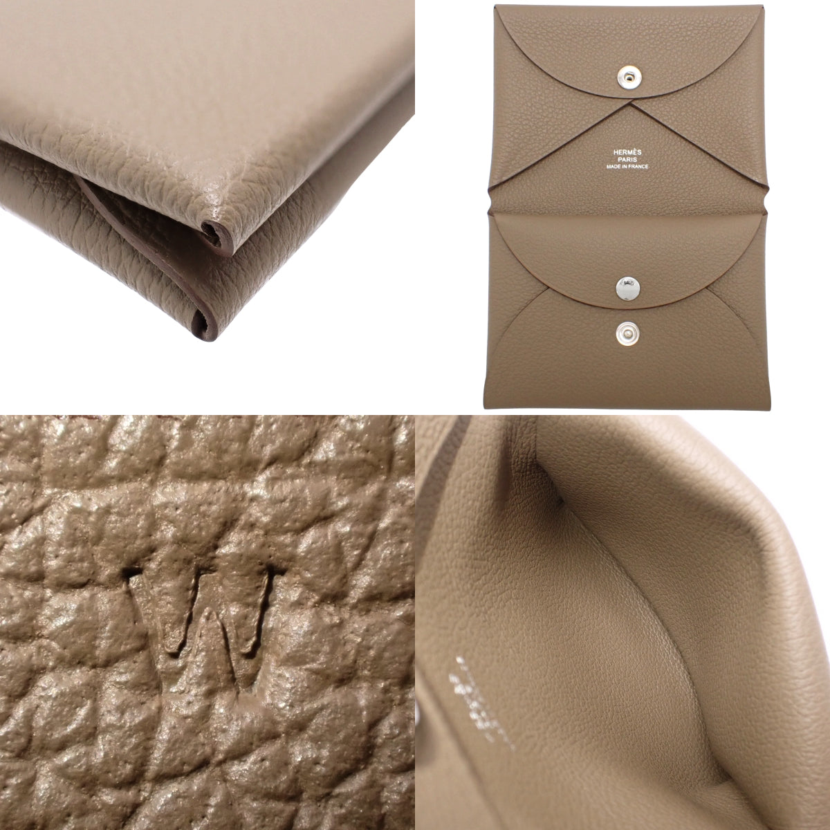 Calvi Duo Evercolor Palladium Hardware Etoupe/Etoupe Silver Hardware W Stamp