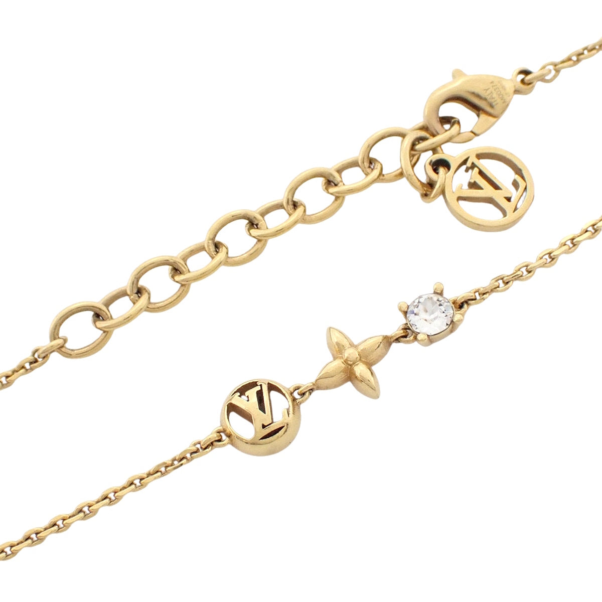 ブレスレット・プティ ルイ メタル(GP) ストラス