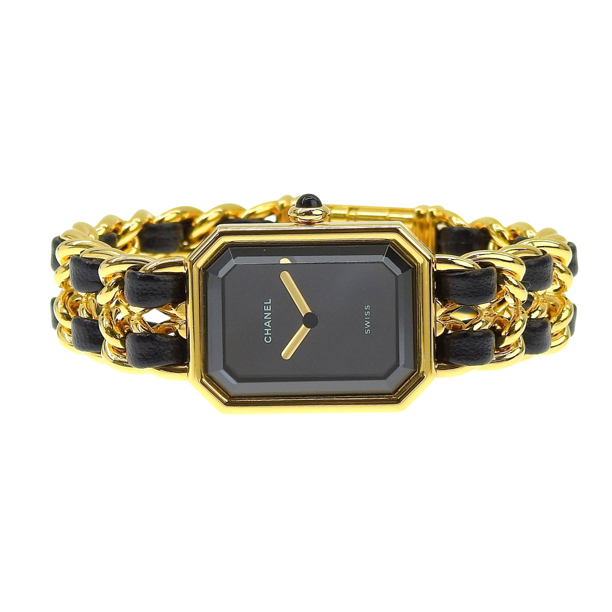 Première S H0001 GP/皮带 黑色 石英 女款