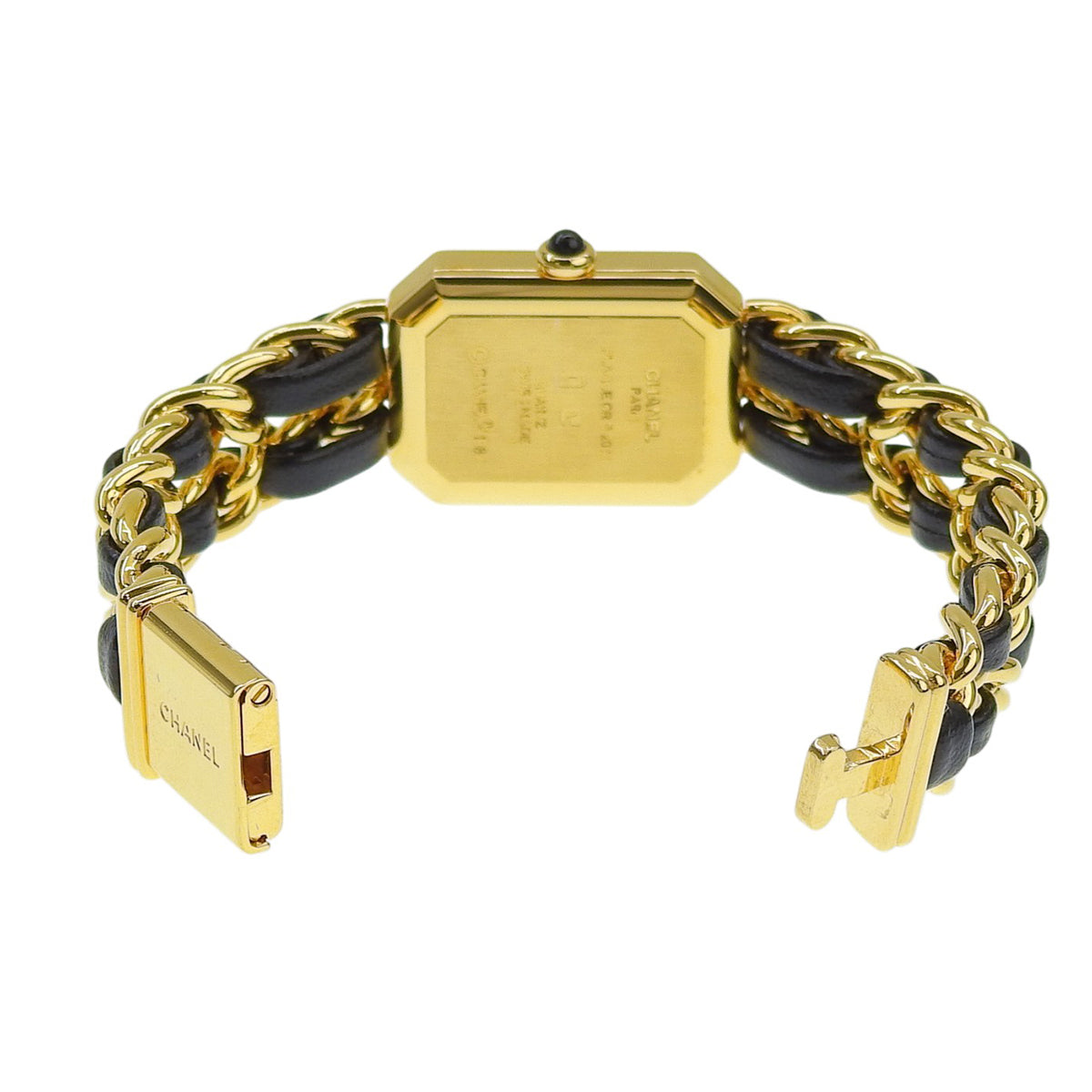 Première S H0001 GP/Leather Black Quartz Ladies