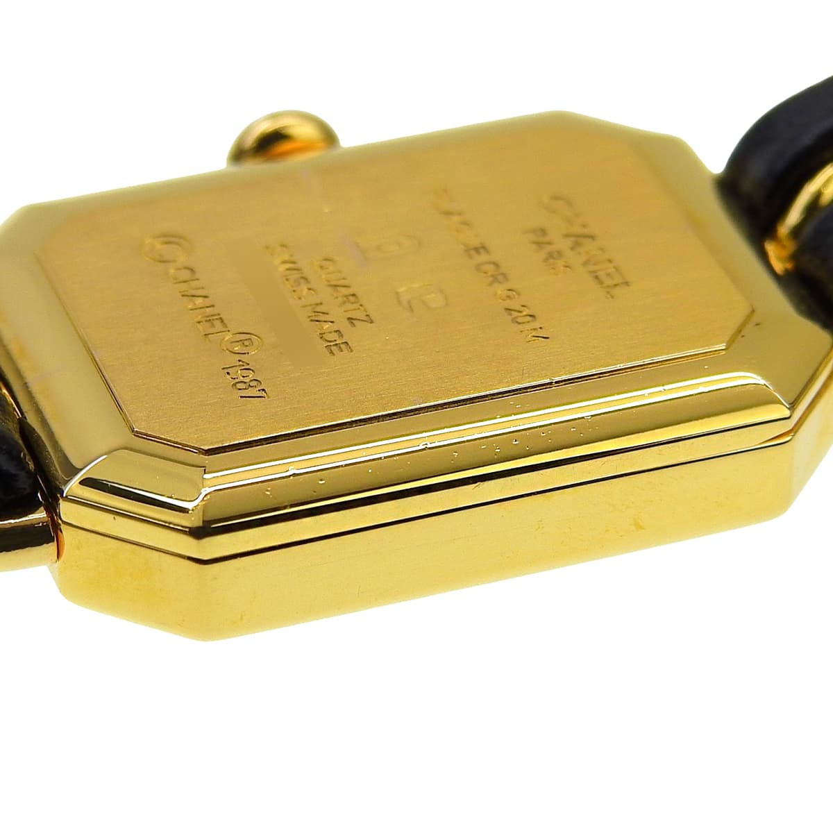 プルミエール S H0001 GP/革 ブラック クオーツ レディース