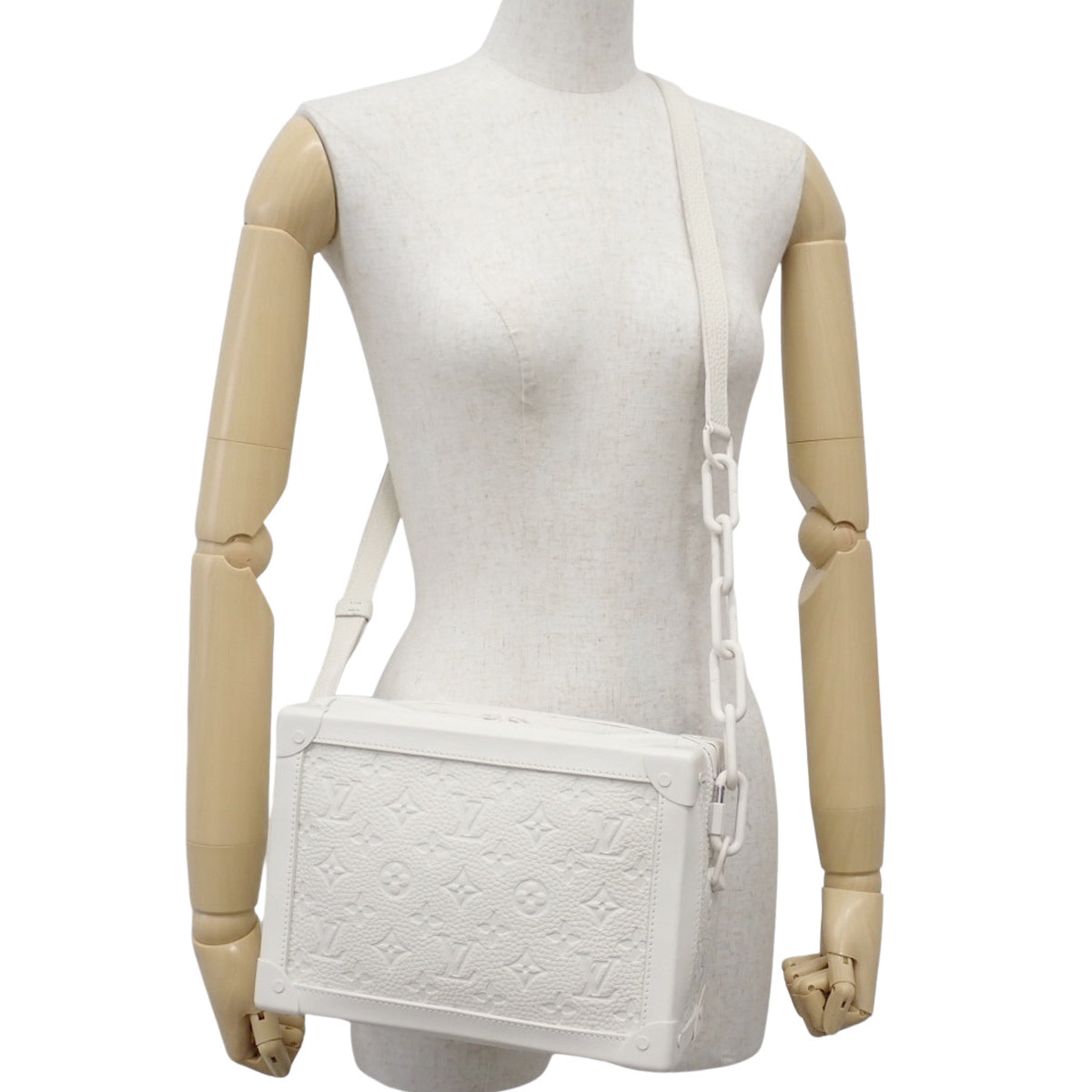 Monogram Empreinte 软行李箱,Taurillon 皮革,白色,M53287