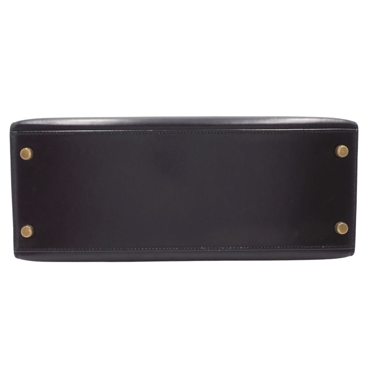 Kelly 28 (Outer Stitch) Box Calf Leather, Black, Gold Hardware, 〇R Stamp