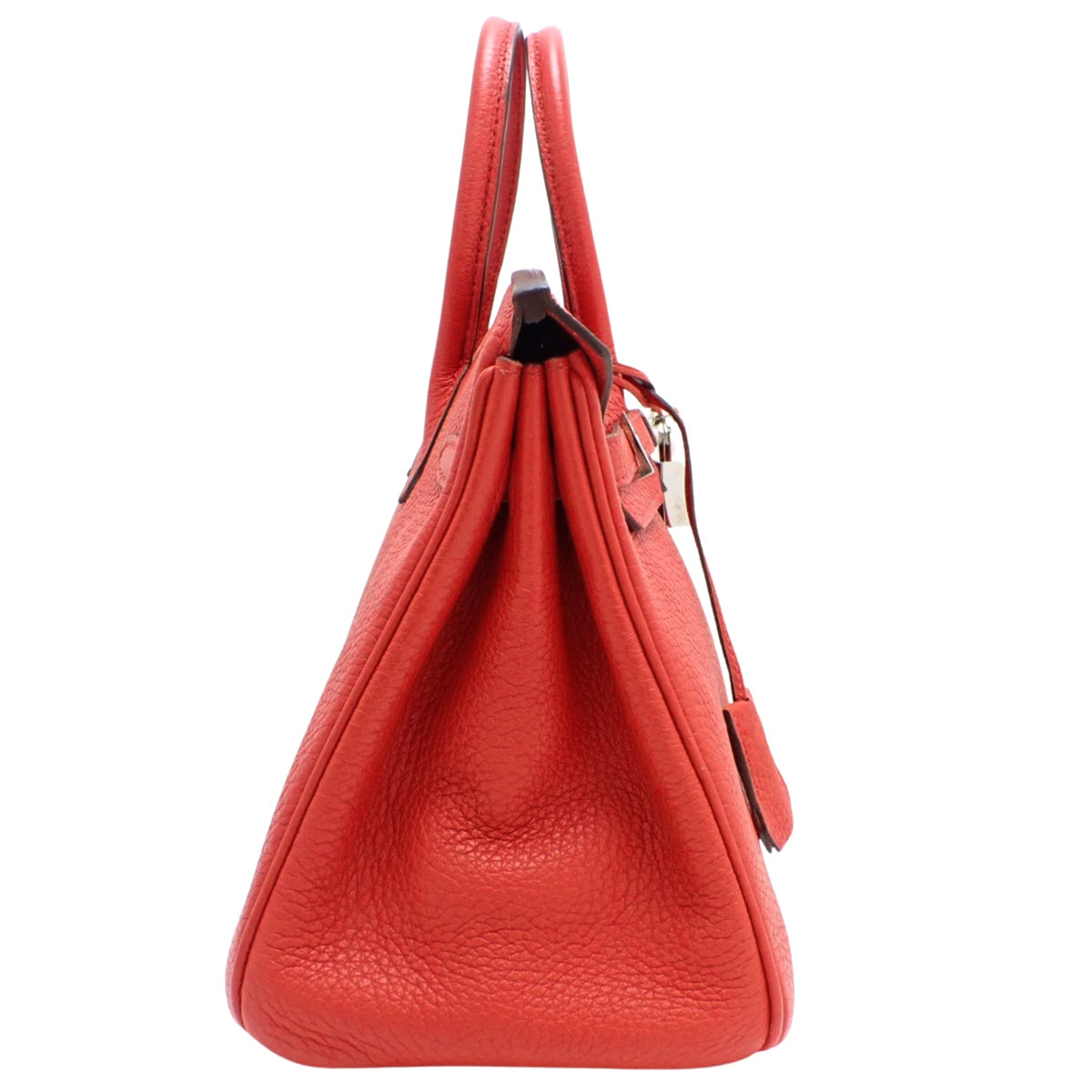 Birkin 25 Togo Rouge Kazak Silver Hardware P Stamp