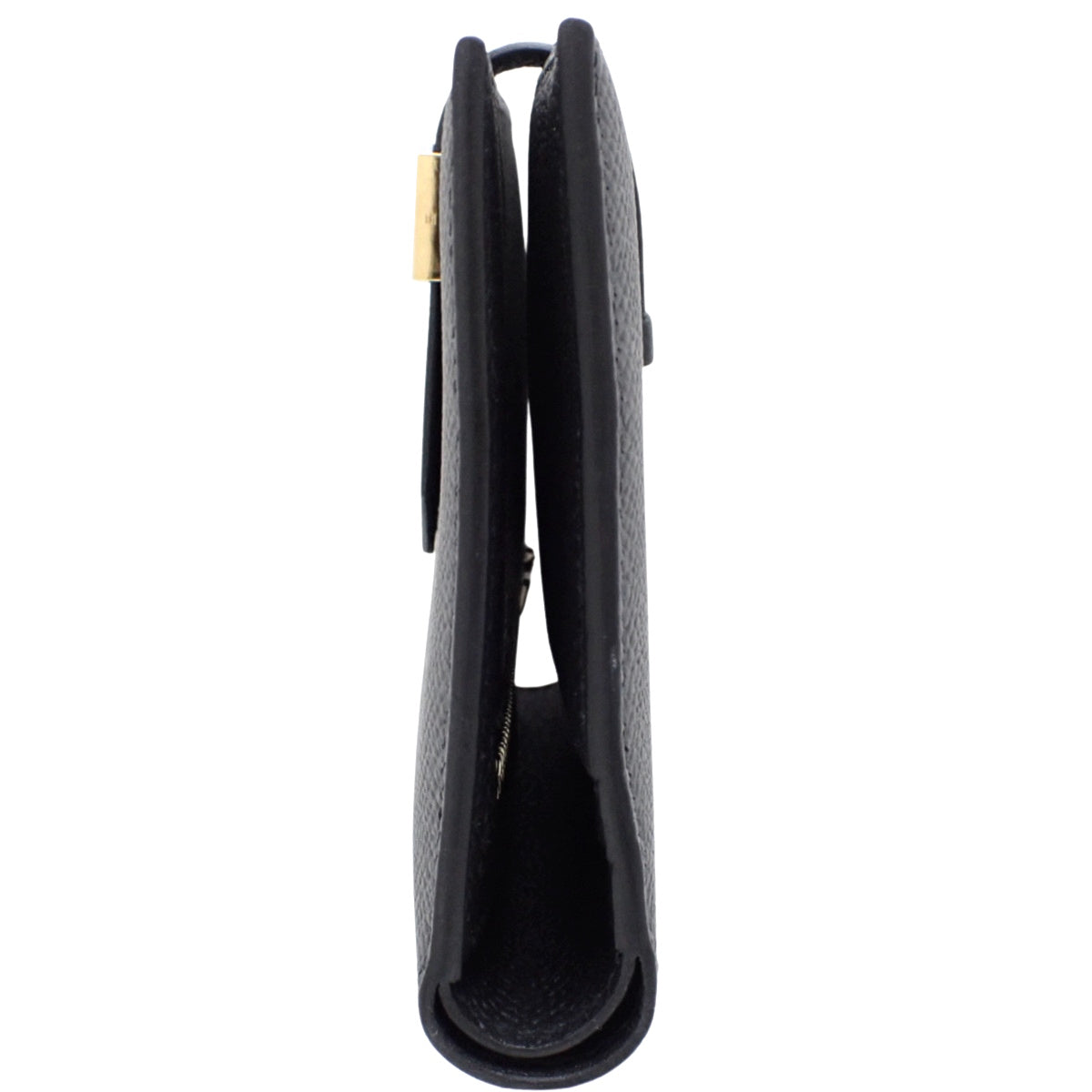 Be'an Compact, K stamp, Epsom leather, black, gold hardware.