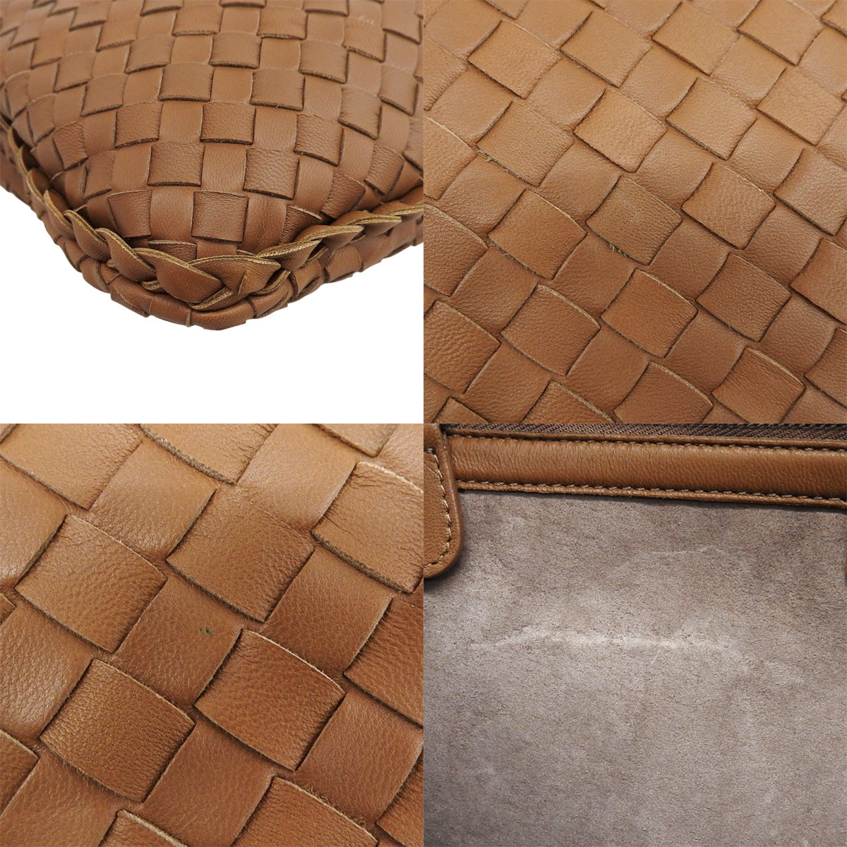 棕色 Intrecciato 皮革 Hobo 单肩包