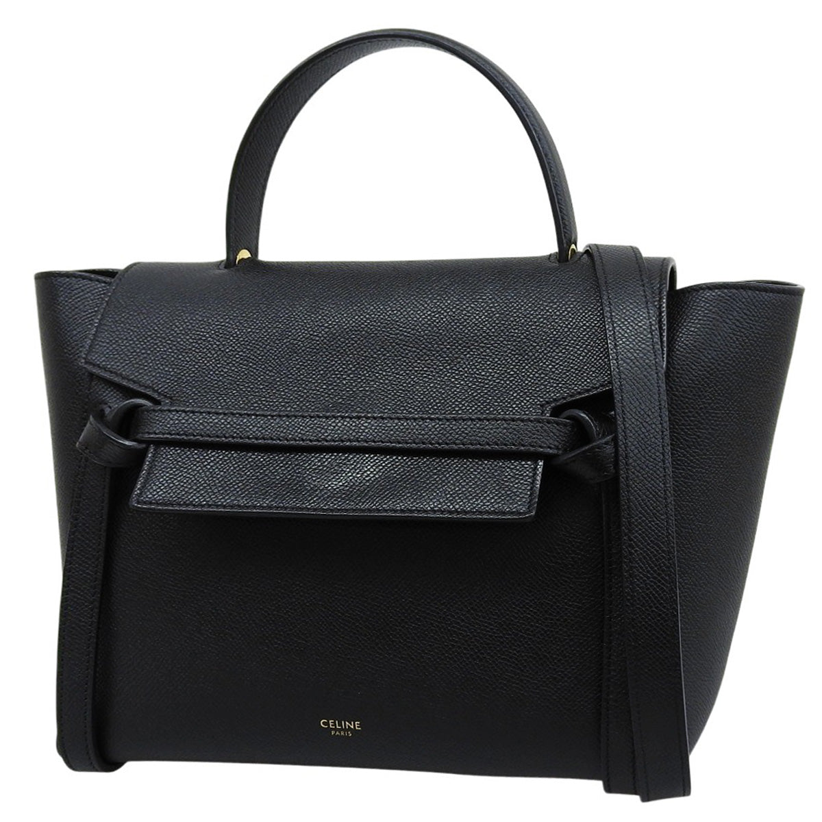 黑色粒面小牛皮腰包,货号:189153ZVA.38NO