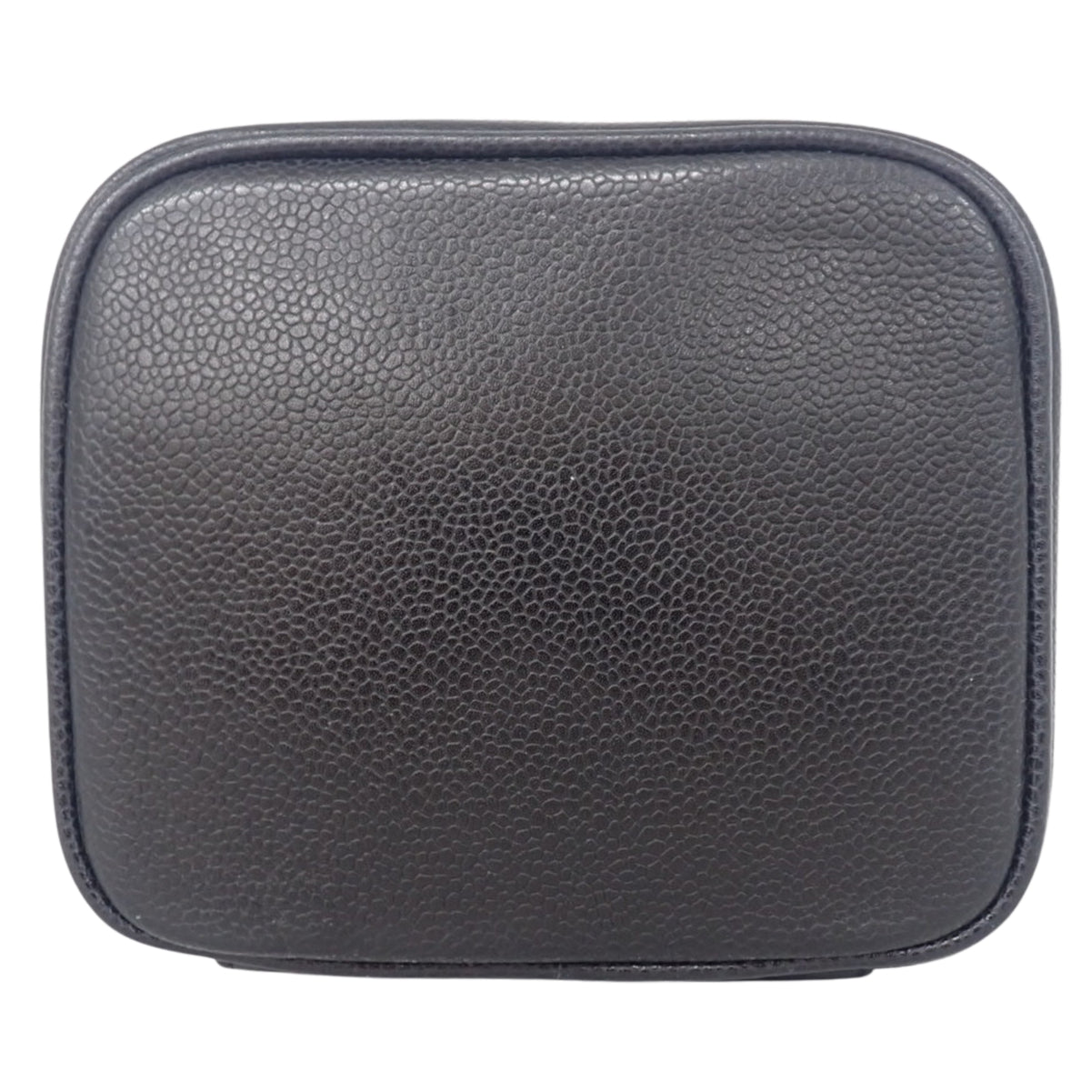 Coco Mark 化妆包,鱼子酱纹皮革,黑色,A01998