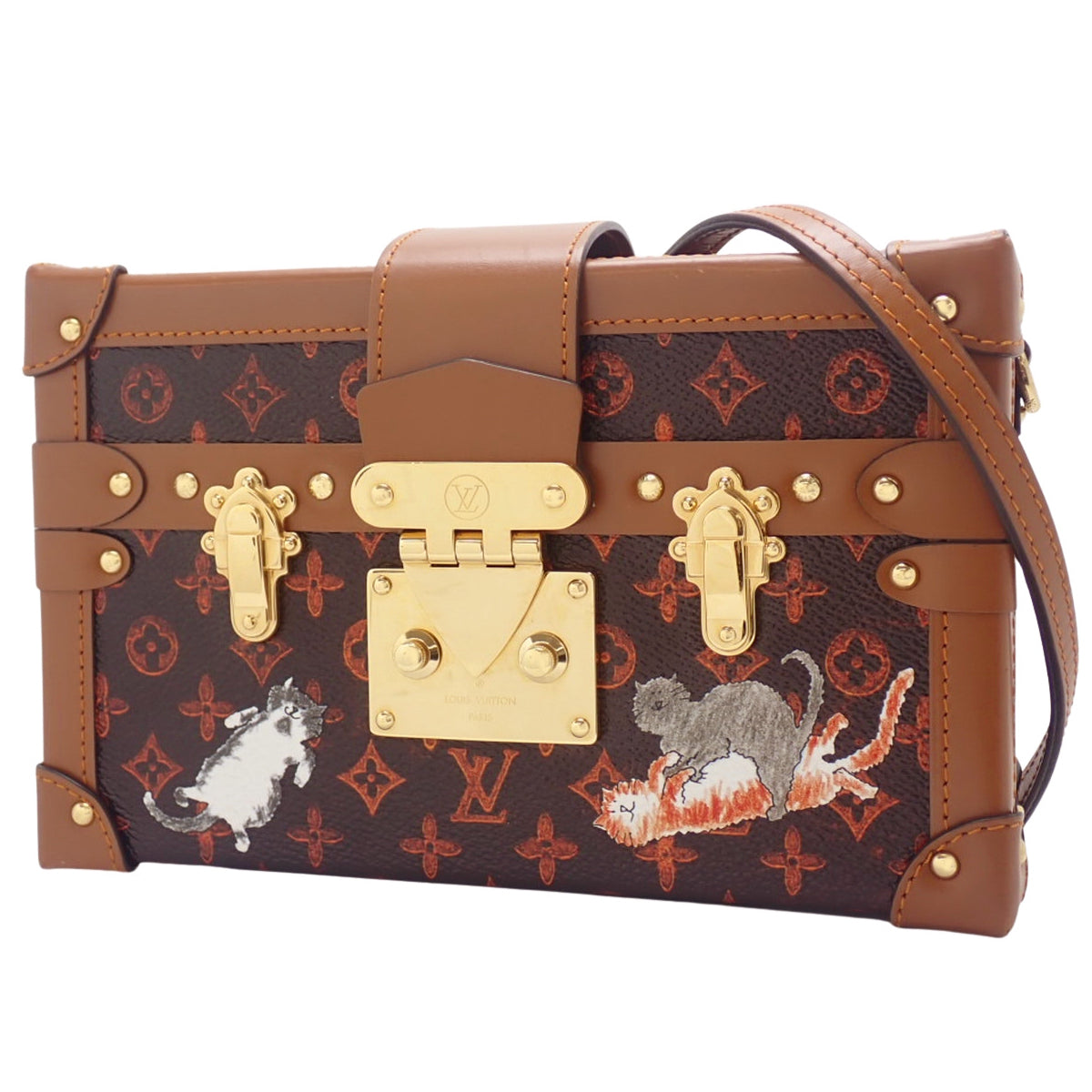 Transformed Monogram Catogram Petite Malle Brown Orange M44407