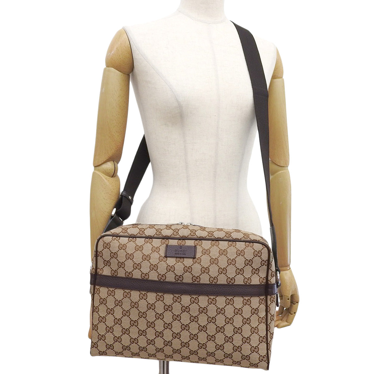 GGキャンバス ショルダーバッグ GGキャンバス ベージュ ブラウン 449173