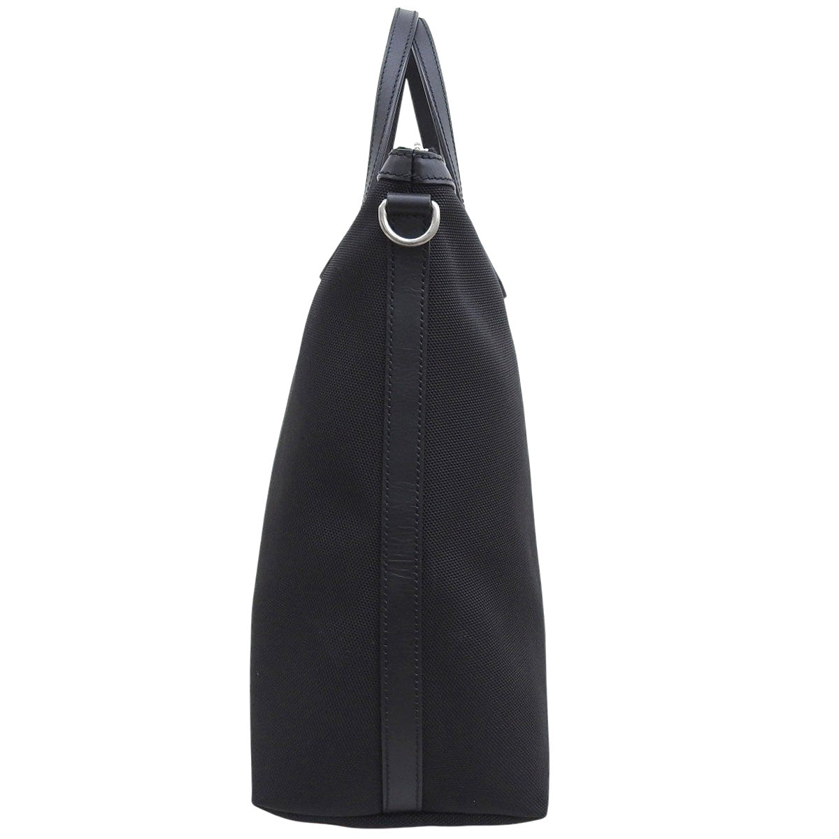 Canvas tote bag in black, green, and red (619751)