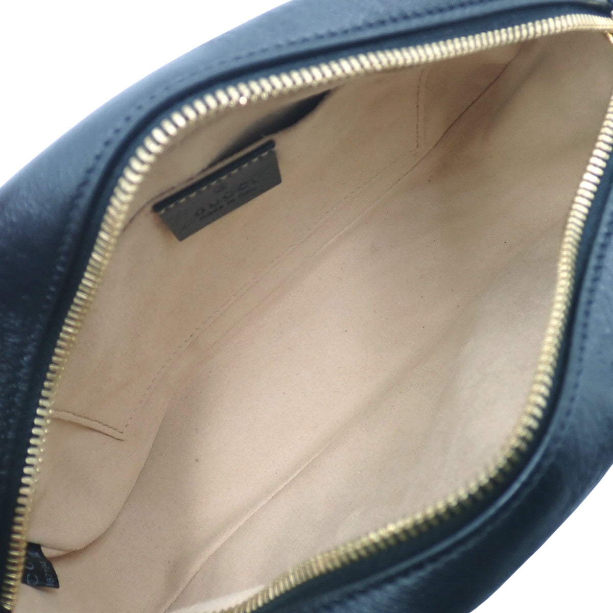 GGマーモント スモール カメラバッグ GGキャンバス レザー ベージュ ブラック 447632