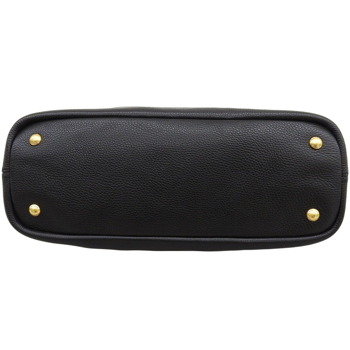 Side Zipper Tote Bag Leather NERO BN2419