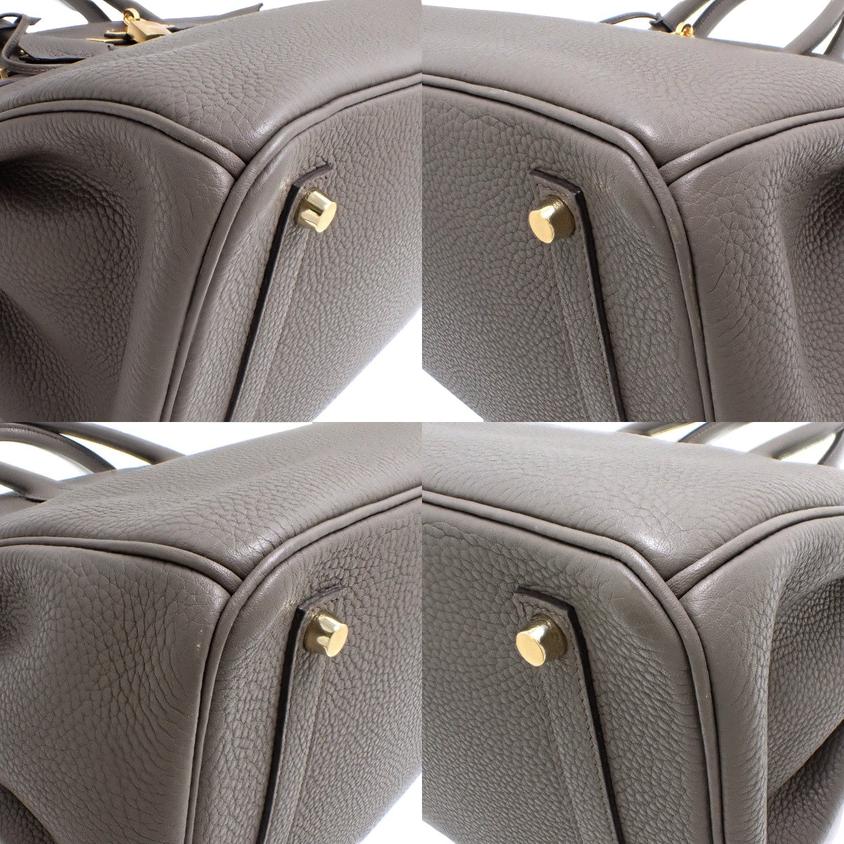 Birkin 35 Togo Etain 金色五金 X 印章