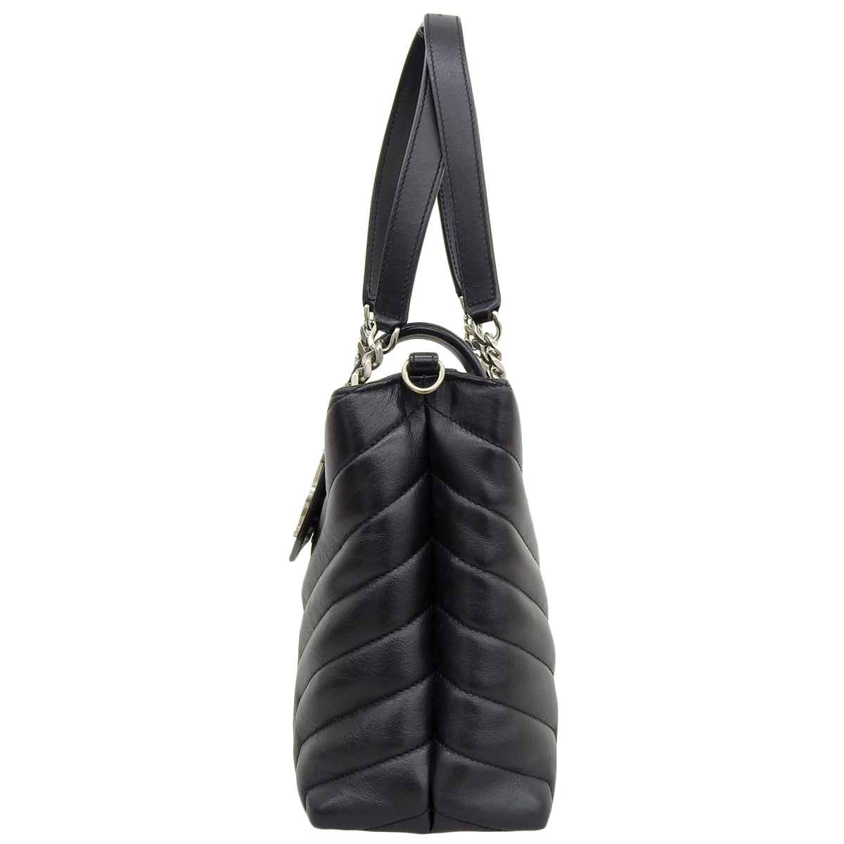 ルル ハンドバッグ レザー ブラック 502717