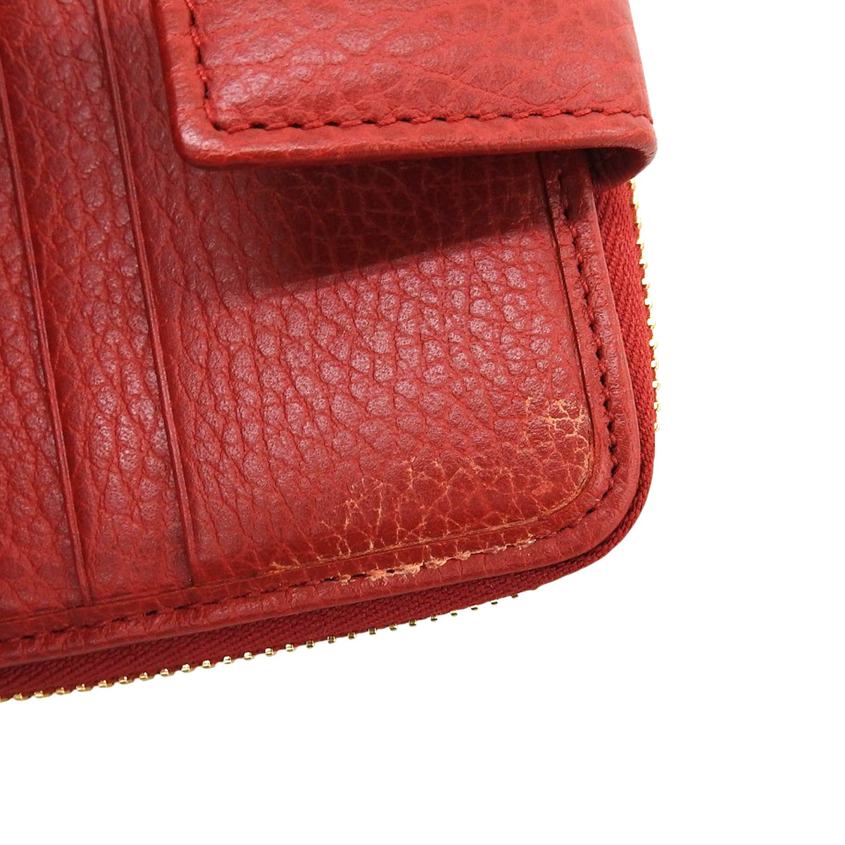 二つ折り財布 GGキャンバス レザー ベージュ レッド 346056 KY9LG 8606