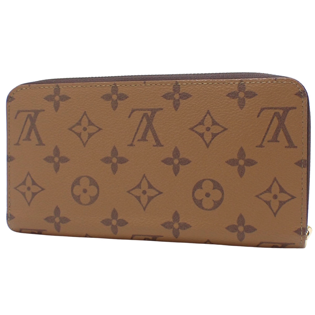 Monogram Reverse Zippy Wallet Brown M82444