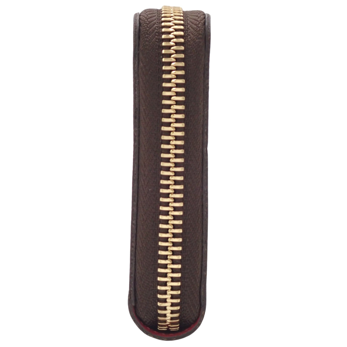 Damier Ebene Clemence Wallet in Brown and Red N60534