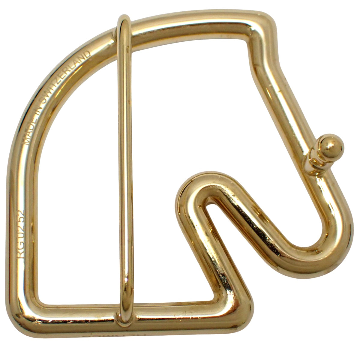 Tête de Cheval 双面皮革腰带,盒装小牛皮 Togo 蓝色 Marine/Etain,带 U 印章