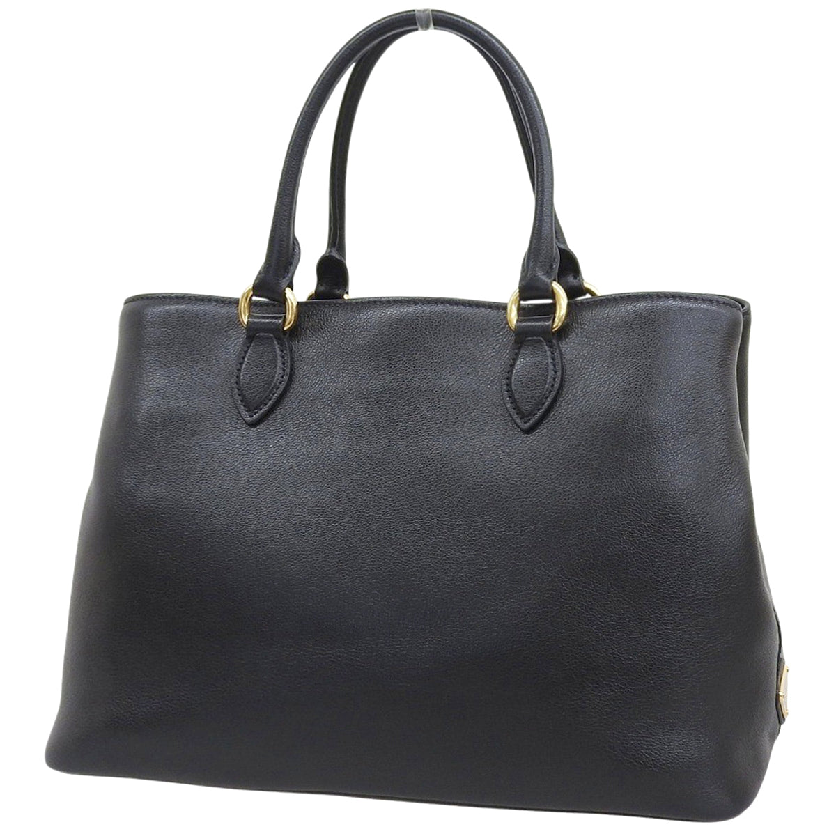 2-way tote bag calfskin NERO 1BA579