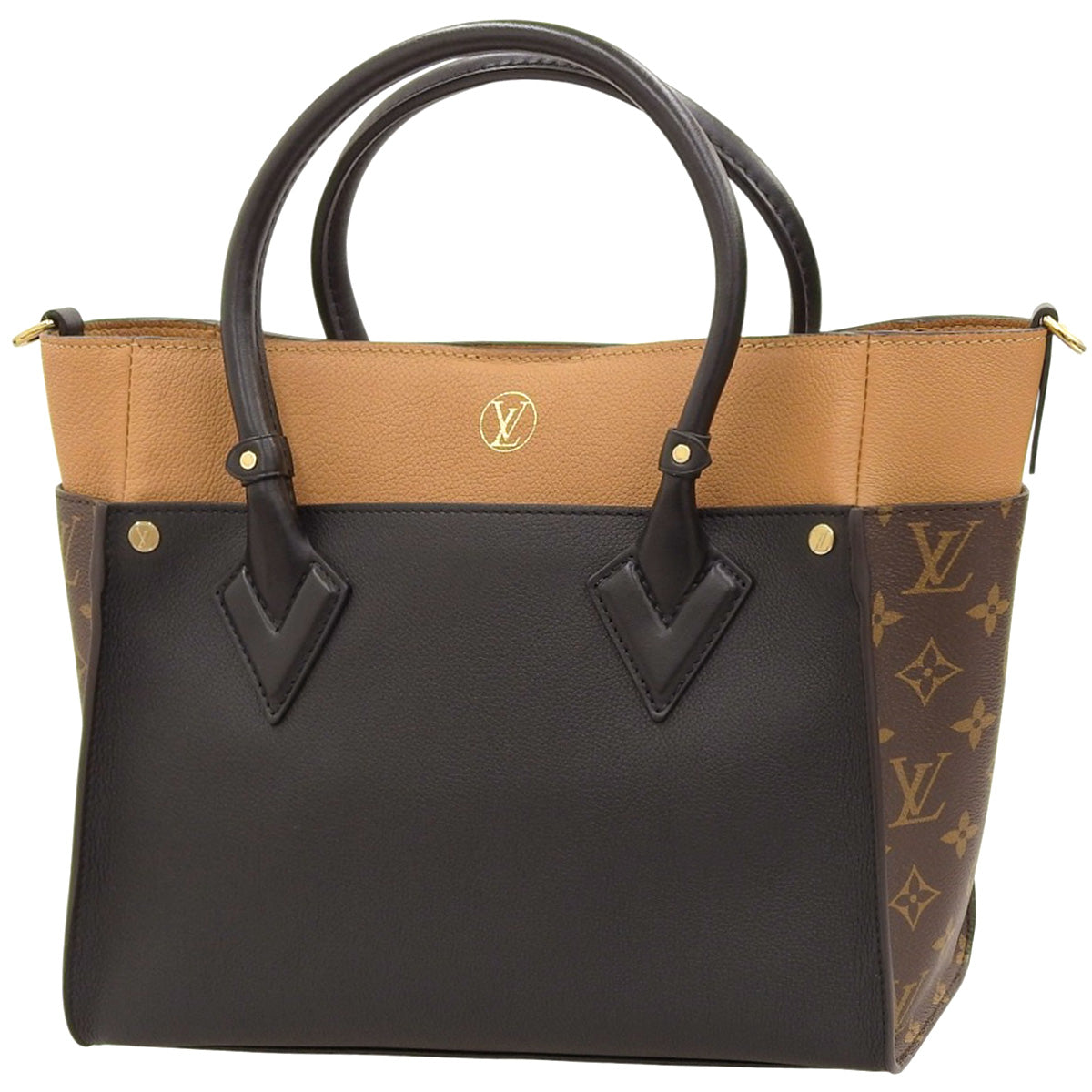 On My Side MM Grained Calf Leather Monogram Noir M53823