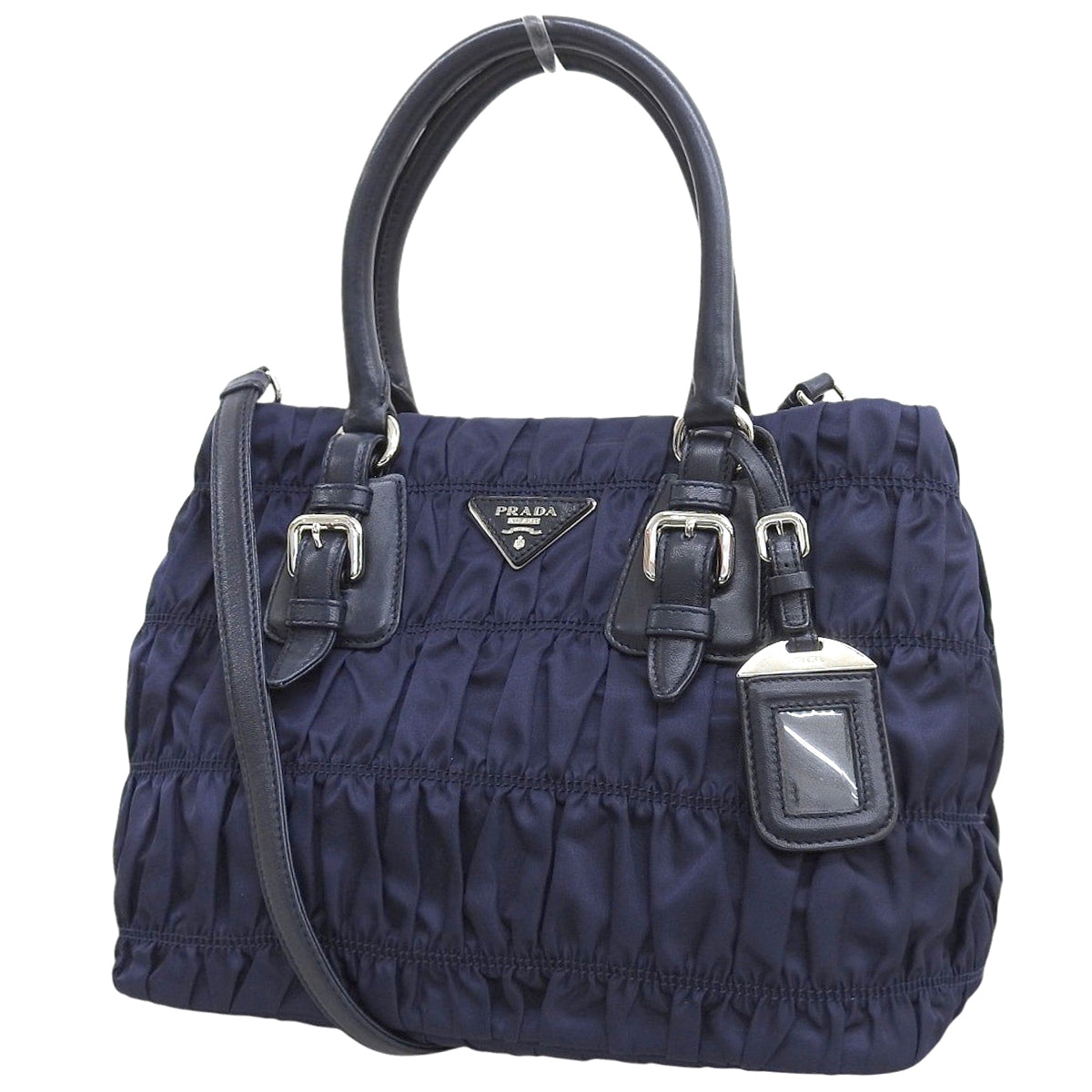 2-way handbag nylon navy 1BA173
