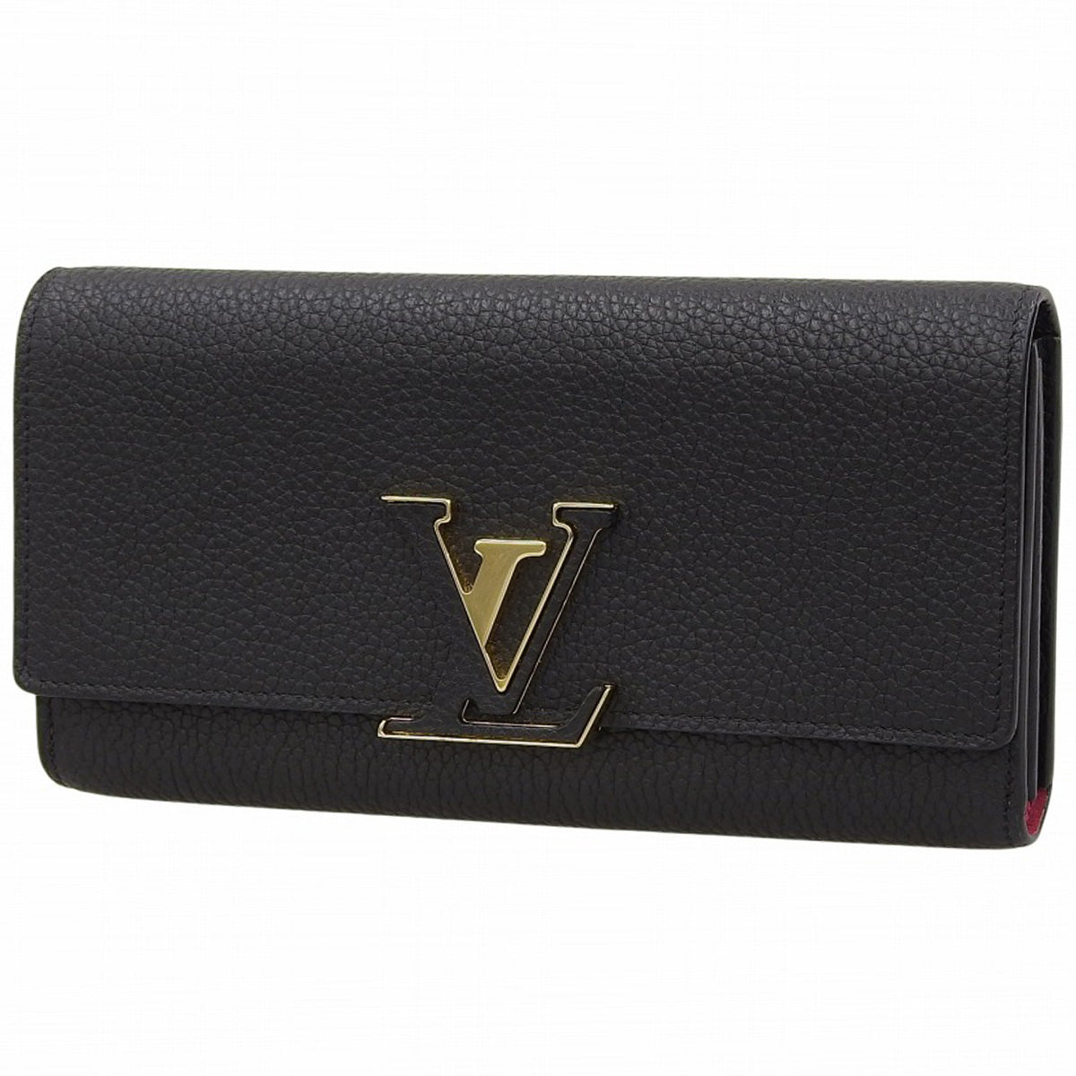 Capucines Portefeuille in Taurillon Leather Noir, M61248