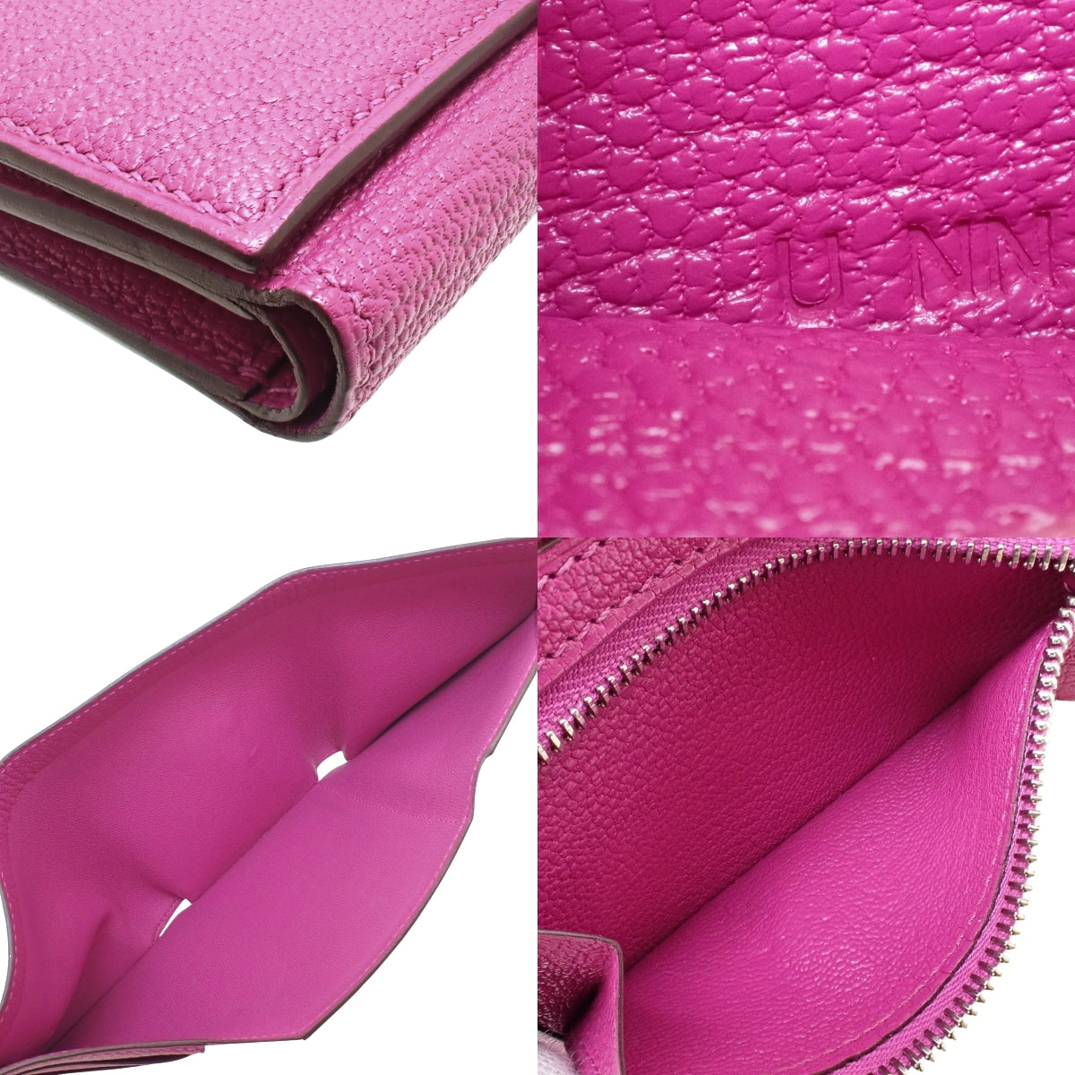 Bearn 组合山羊皮玫瑰紫银色五金 U 印章