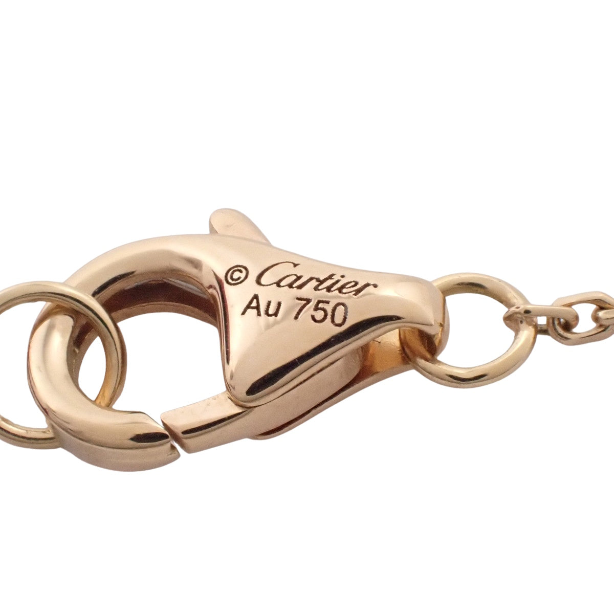 Trinity necklace in 18K pink gold, yellow gold, and white gold with diamonds