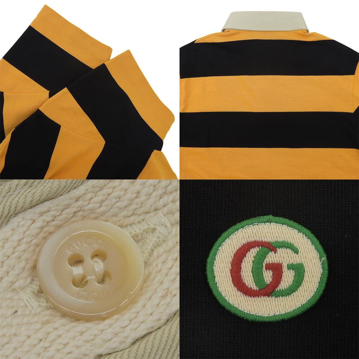 Striped polo shirt rugby shirt XS