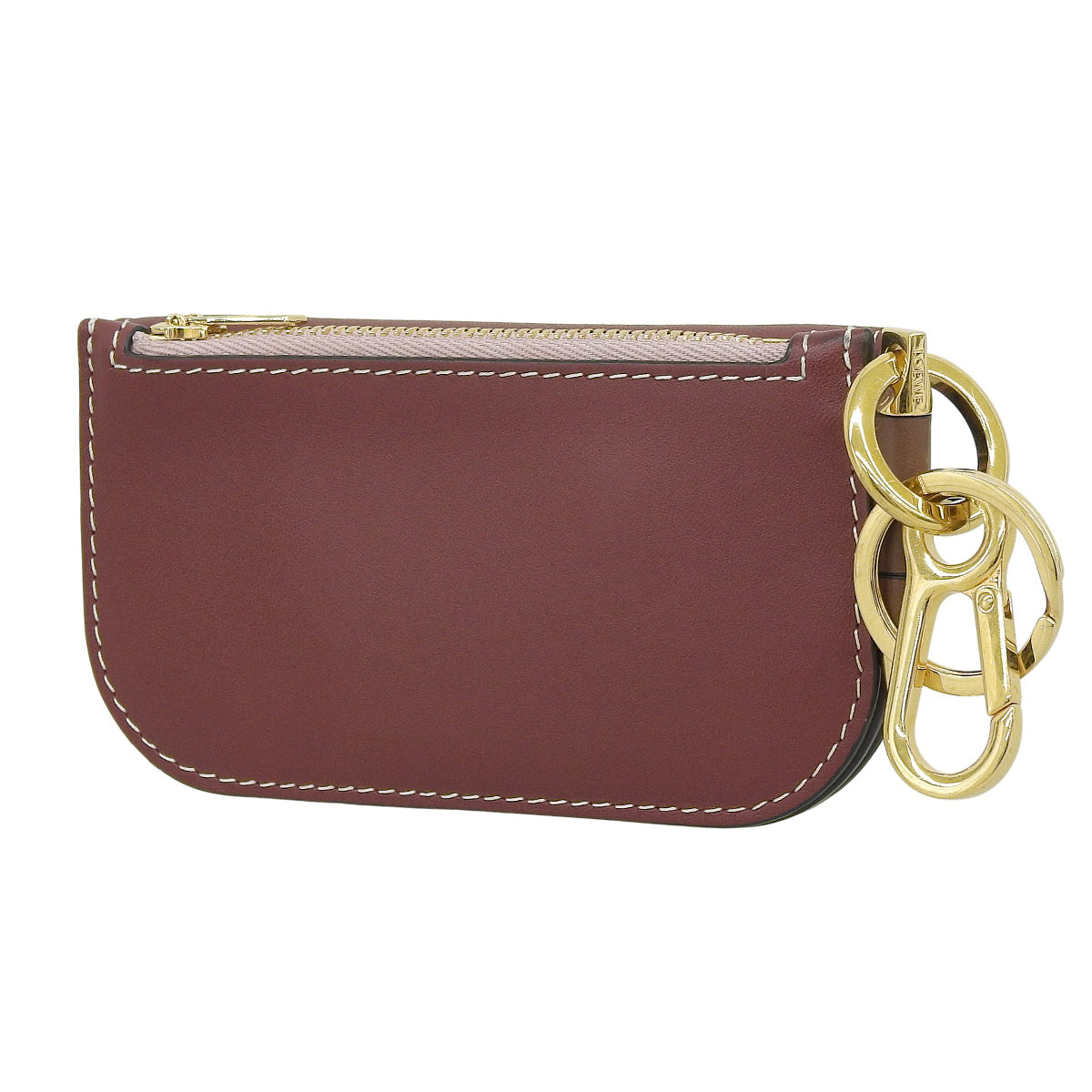 Gate Mini Wallet Leather Bordeaux Pink 113.54BU57