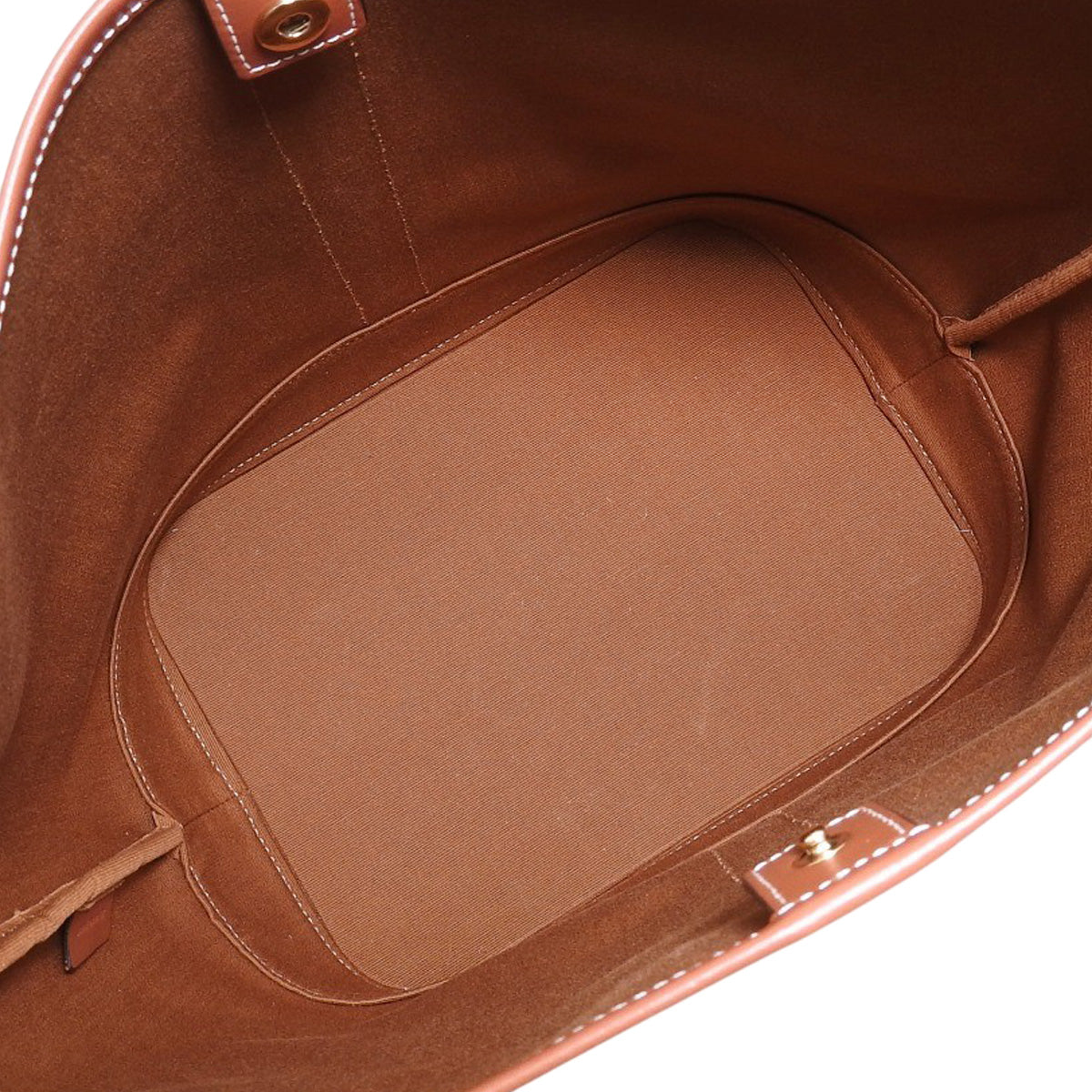 Medium Bucket Bag in Calfskin and Triomphe Canvas, Tan, 191132CAS.04LU