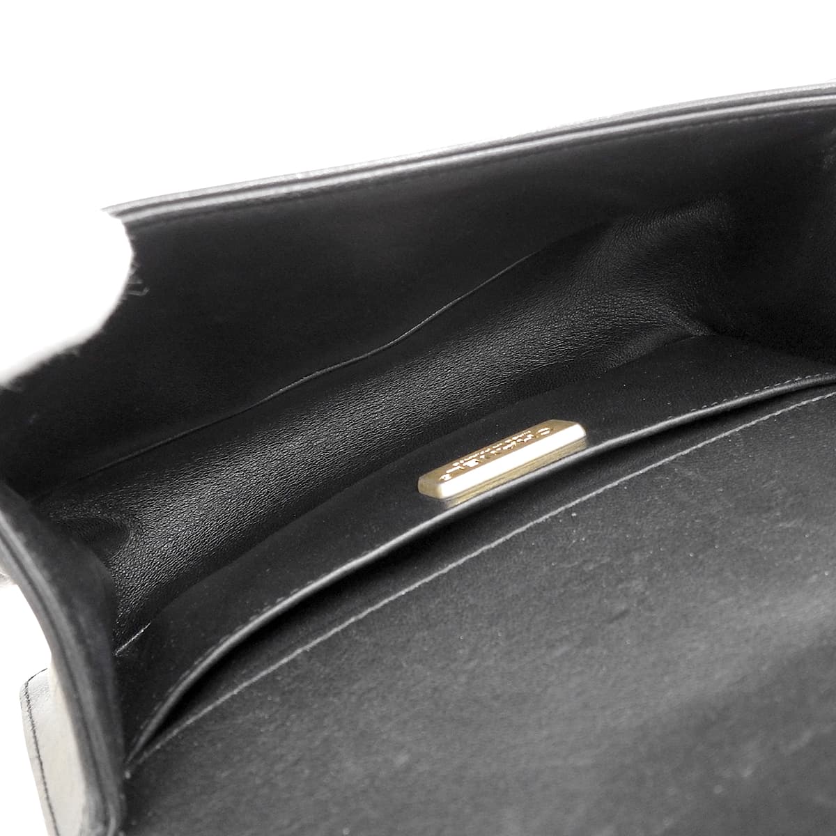 Boy Chanel Small Chain Shoulder Bag in Black Leather and Faux Fur