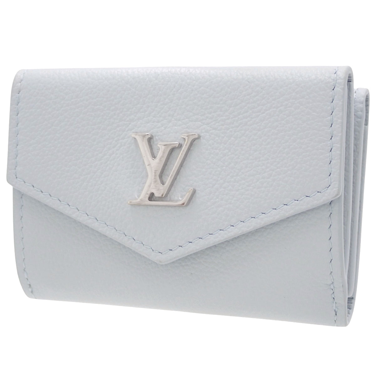 Portefeuille Rock Mini in Light Blue Calfskin, M83650