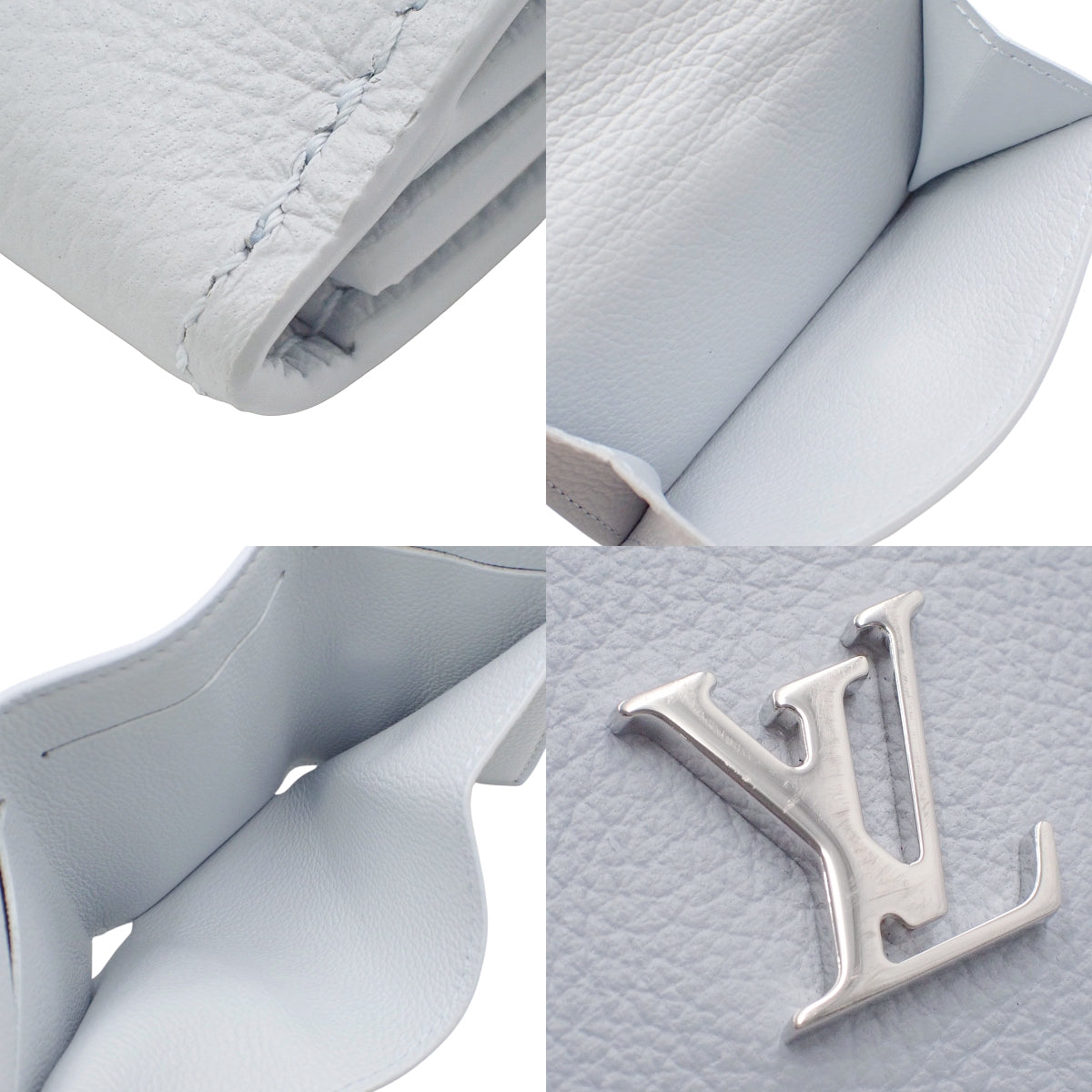 Portefeuille Rock Mini 浅蓝色小牛皮手提包,M83650