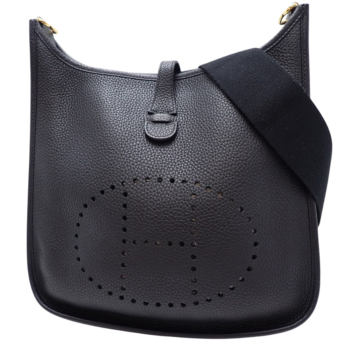 Evelyn 3GM Taurillon Clemence black leather with gold hardware and Z stamp