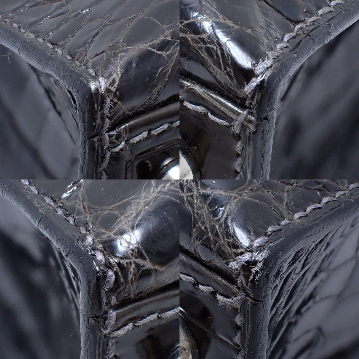 Kelly 28(外缝线)尼罗河石墨色,银色五金配件,F 印记