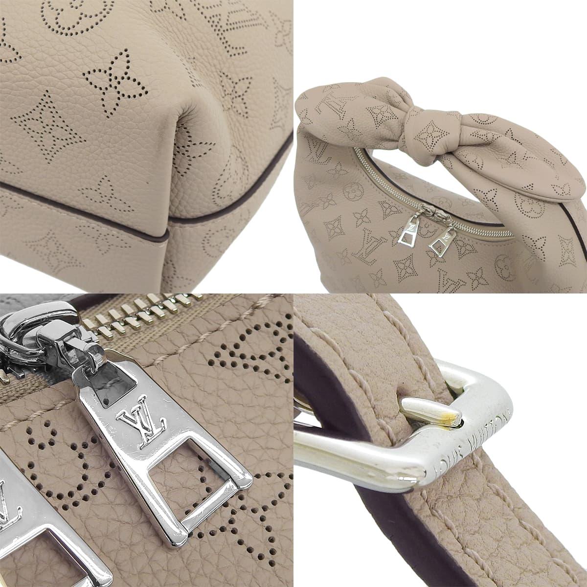 Monogram Mahina 白色结 PM 米色 M20701