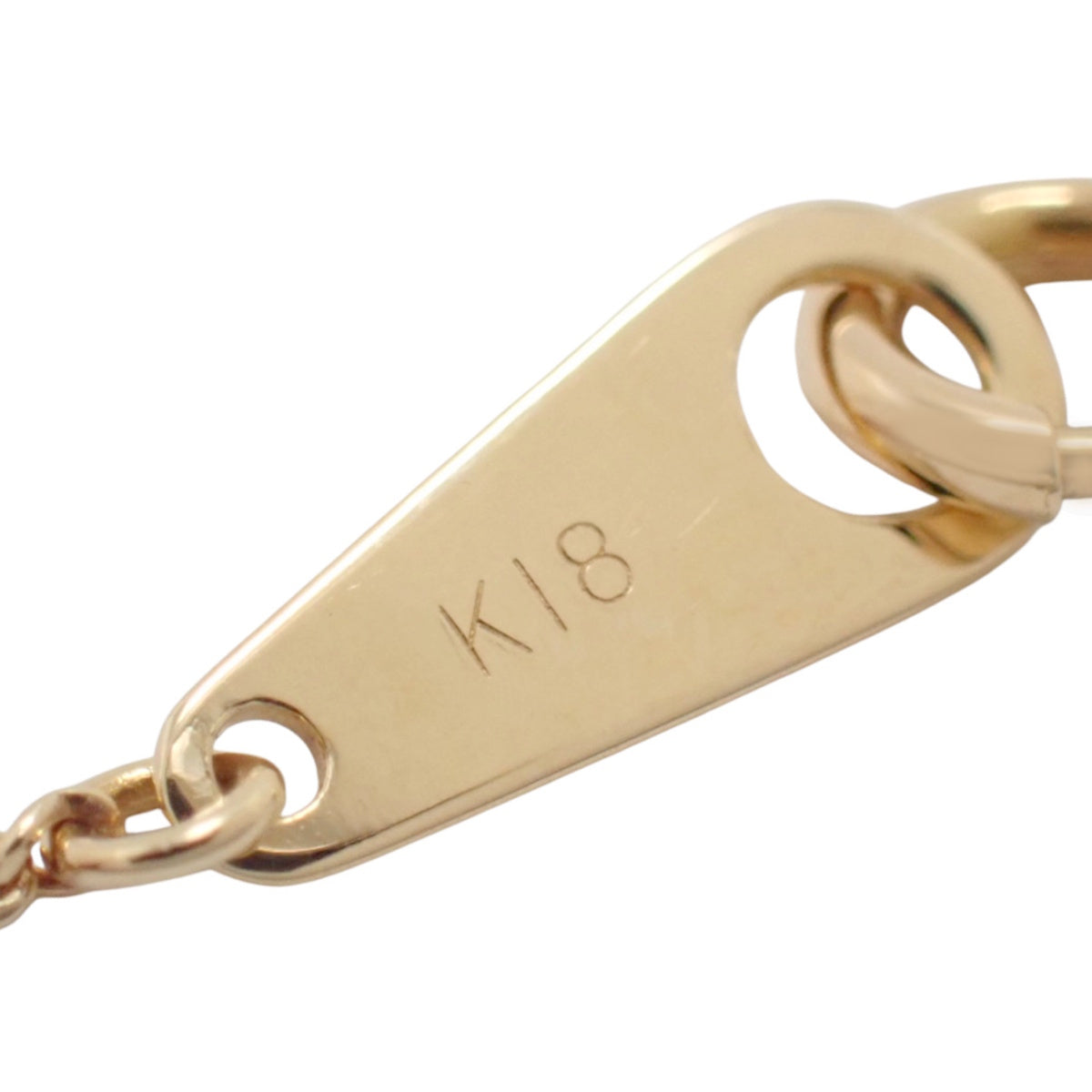 1PD Diamond Necklace D0.22 Yellow Gold K18YG 1.8g