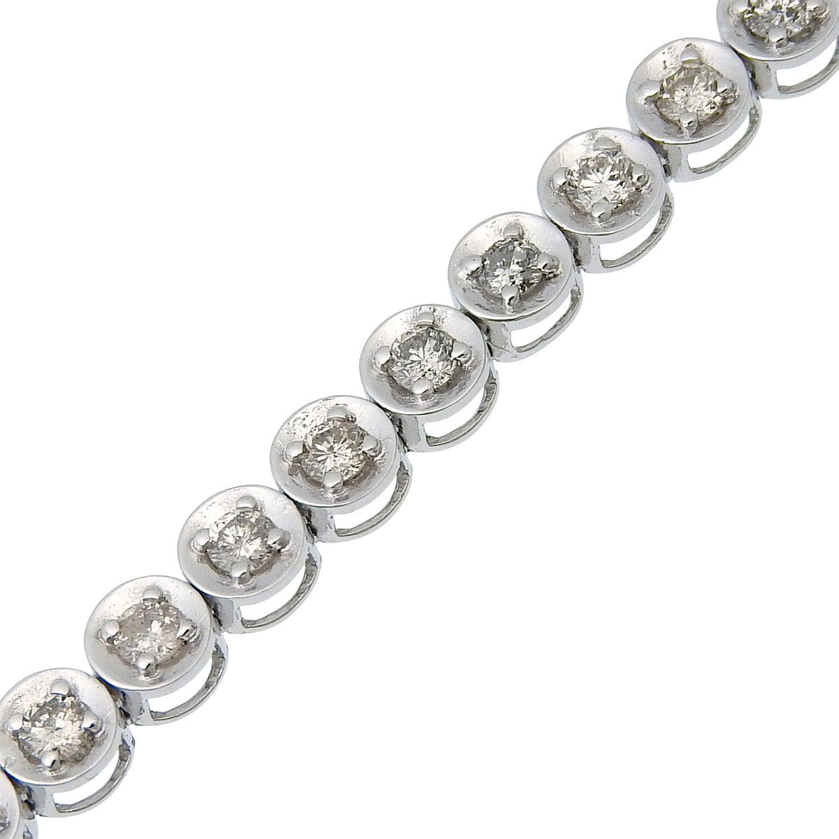 Diamond Tennis Bracelet D1.00 White Gold K18WG 6.3g