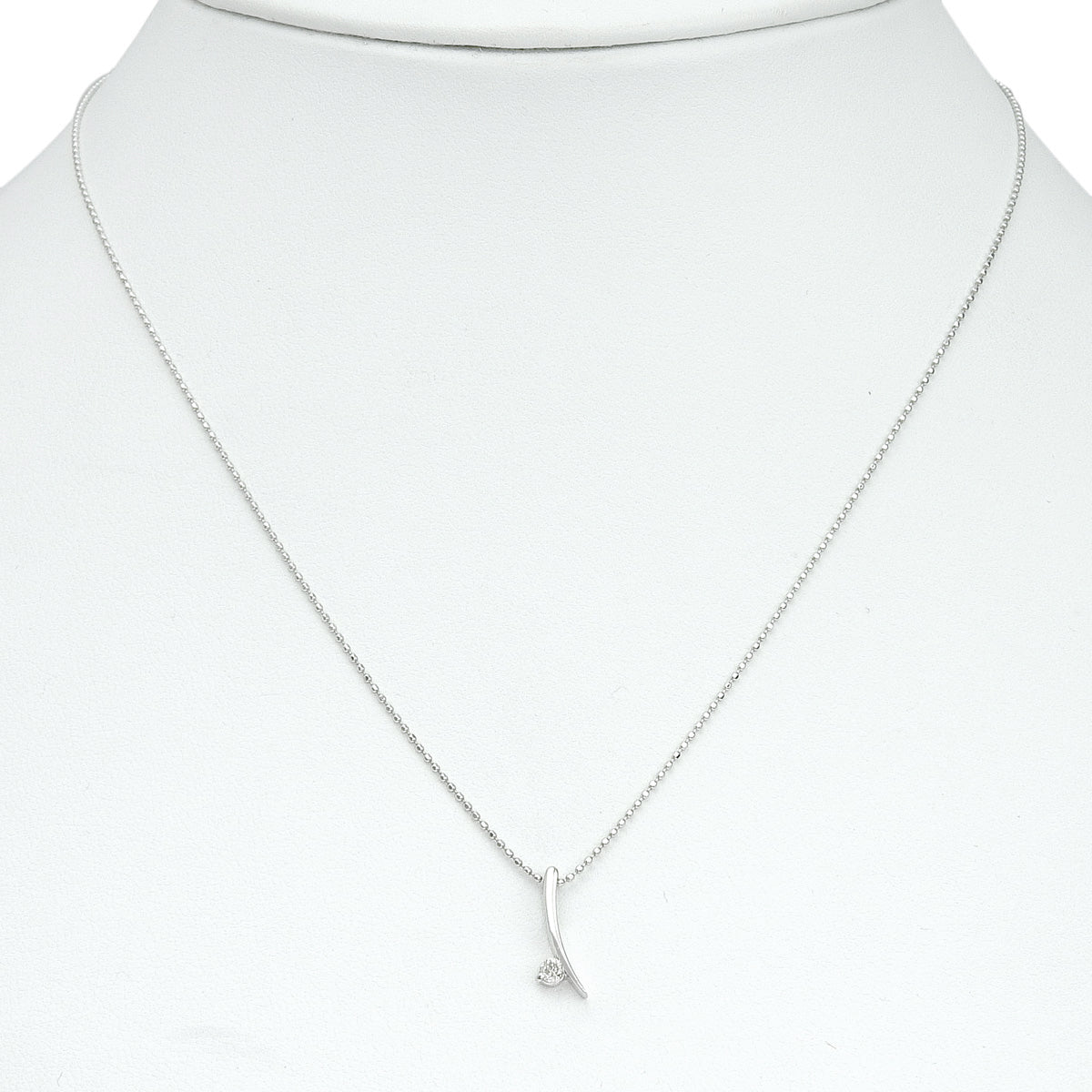 Diamond necklace D0.07 White gold K18WG