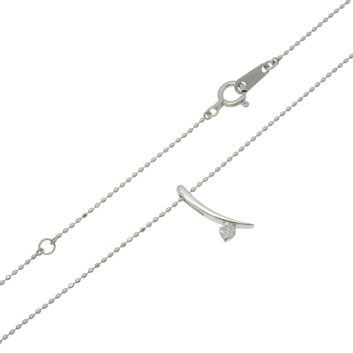 Diamond necklace D0.07 White gold K18WG