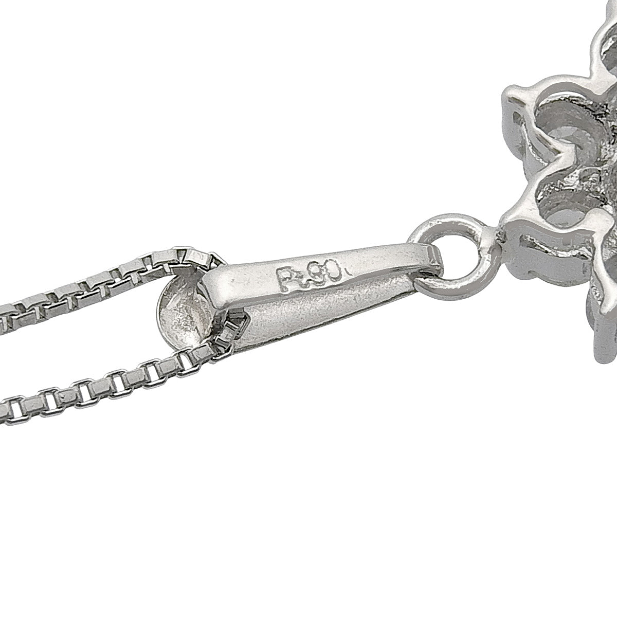 Diamond Flower Pendant D0.5 Platinum Pt900 Platinum Pt850 3.3g
