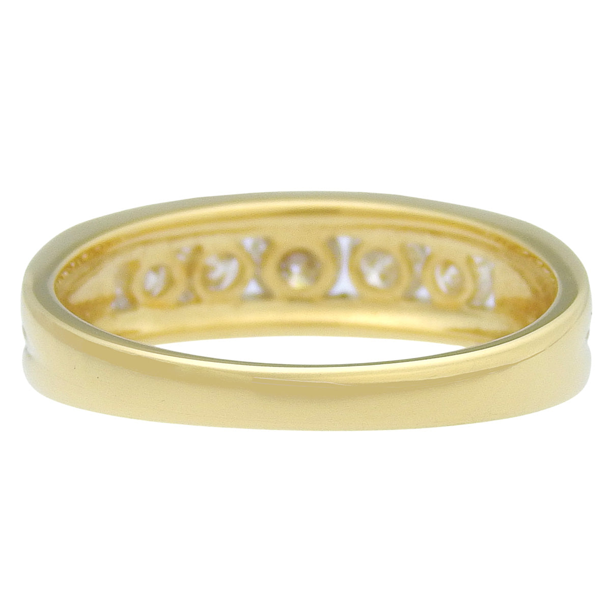 5PD ダイヤモンド リング D0.51 イエローゴールド K18YG 3.5g