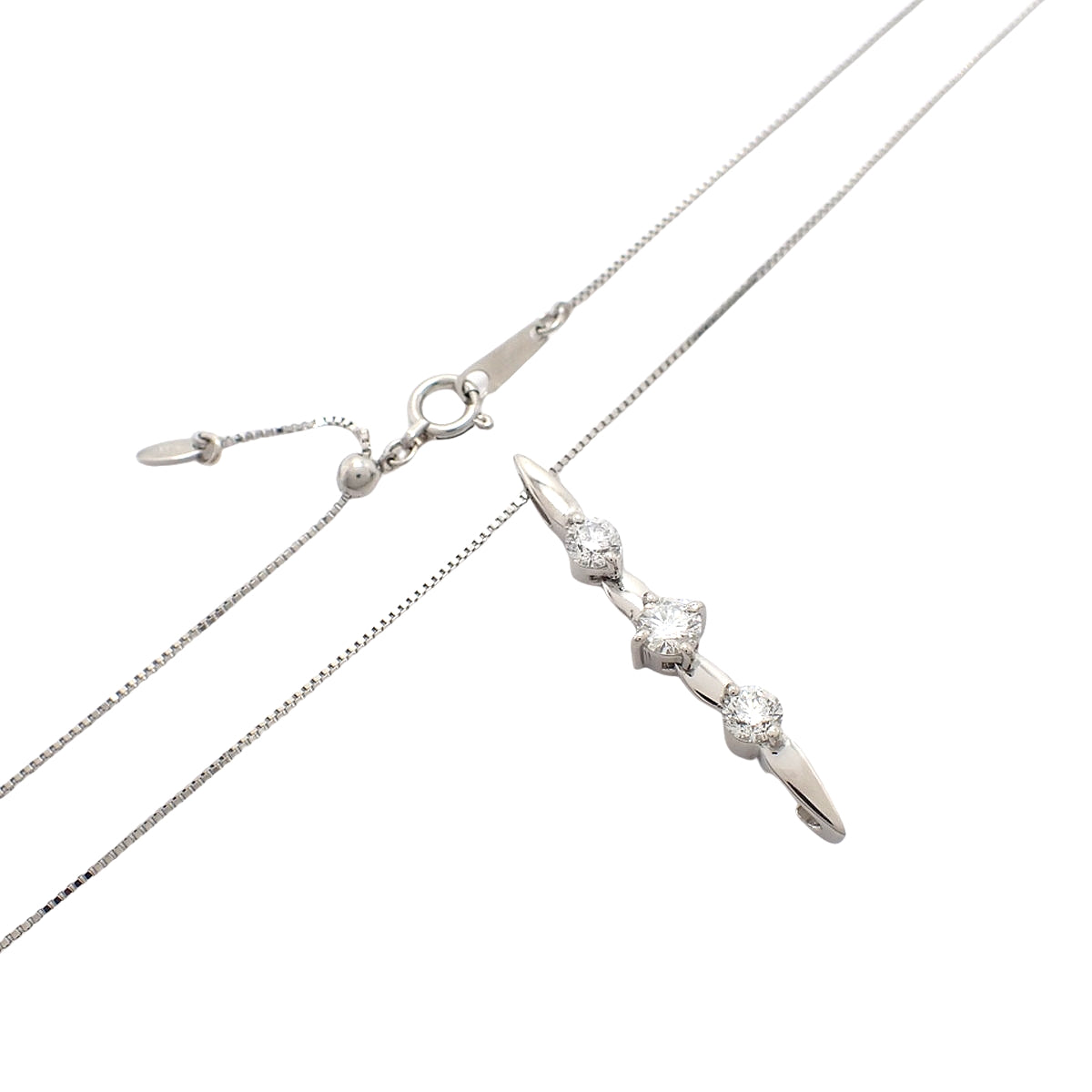 ダイヤモンド 2WAY ネックレス D0.507 プラチナ Pt850 Pt900 3.7g