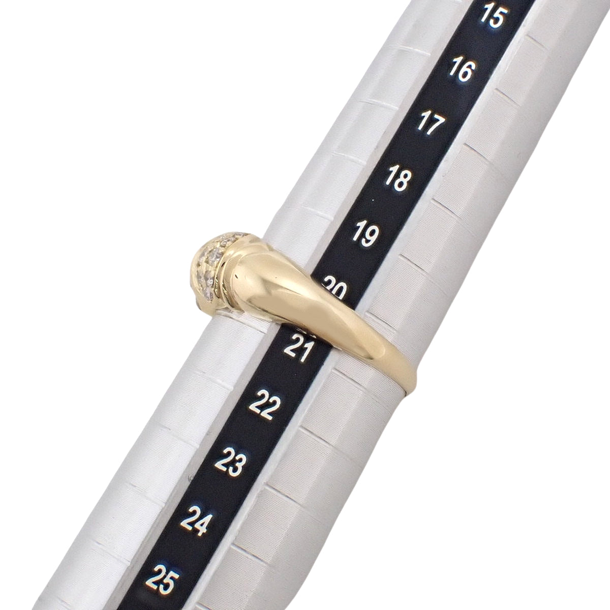 Diamond Ring D0.50 Yellow Gold K18YG Size 20 (US 9.5) 5.3g