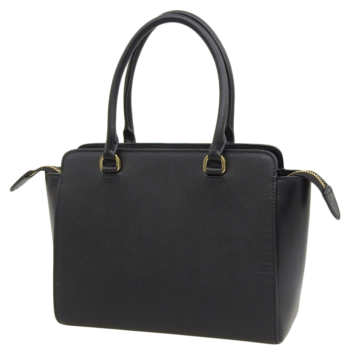 Saffiano leather handbag in black