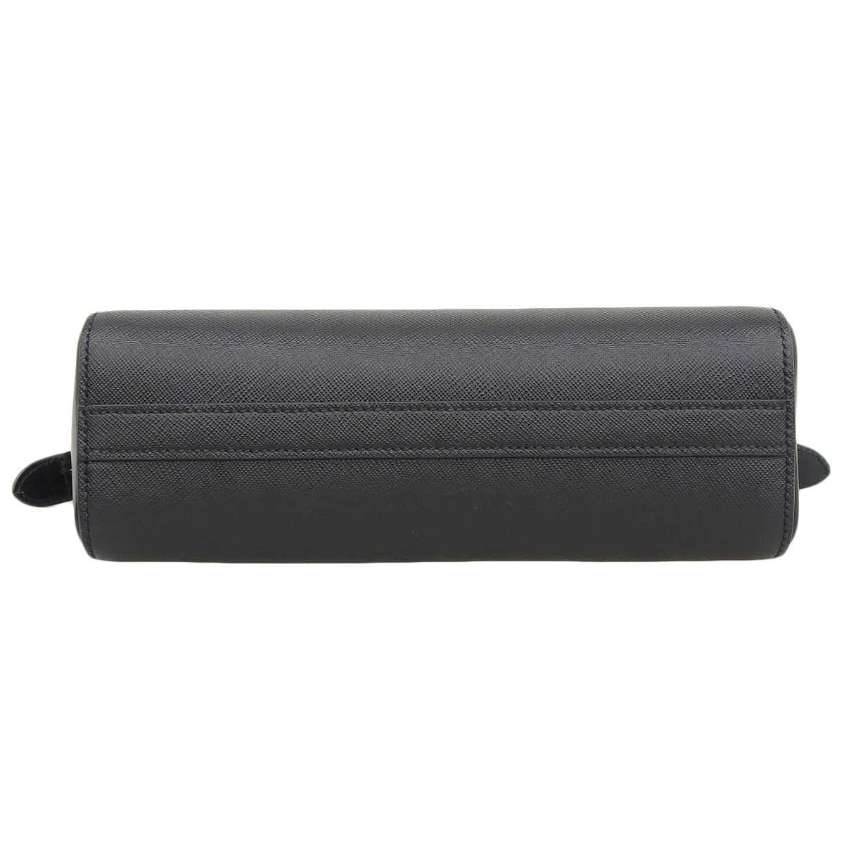 Saffiano leather handbag in black